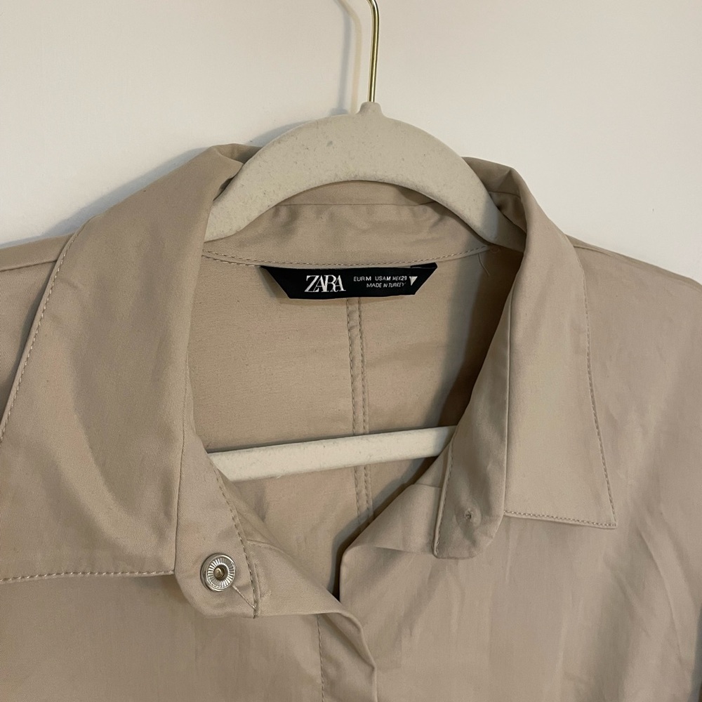 ZARA Cropped Utility Jacket - Picture 3 of 4